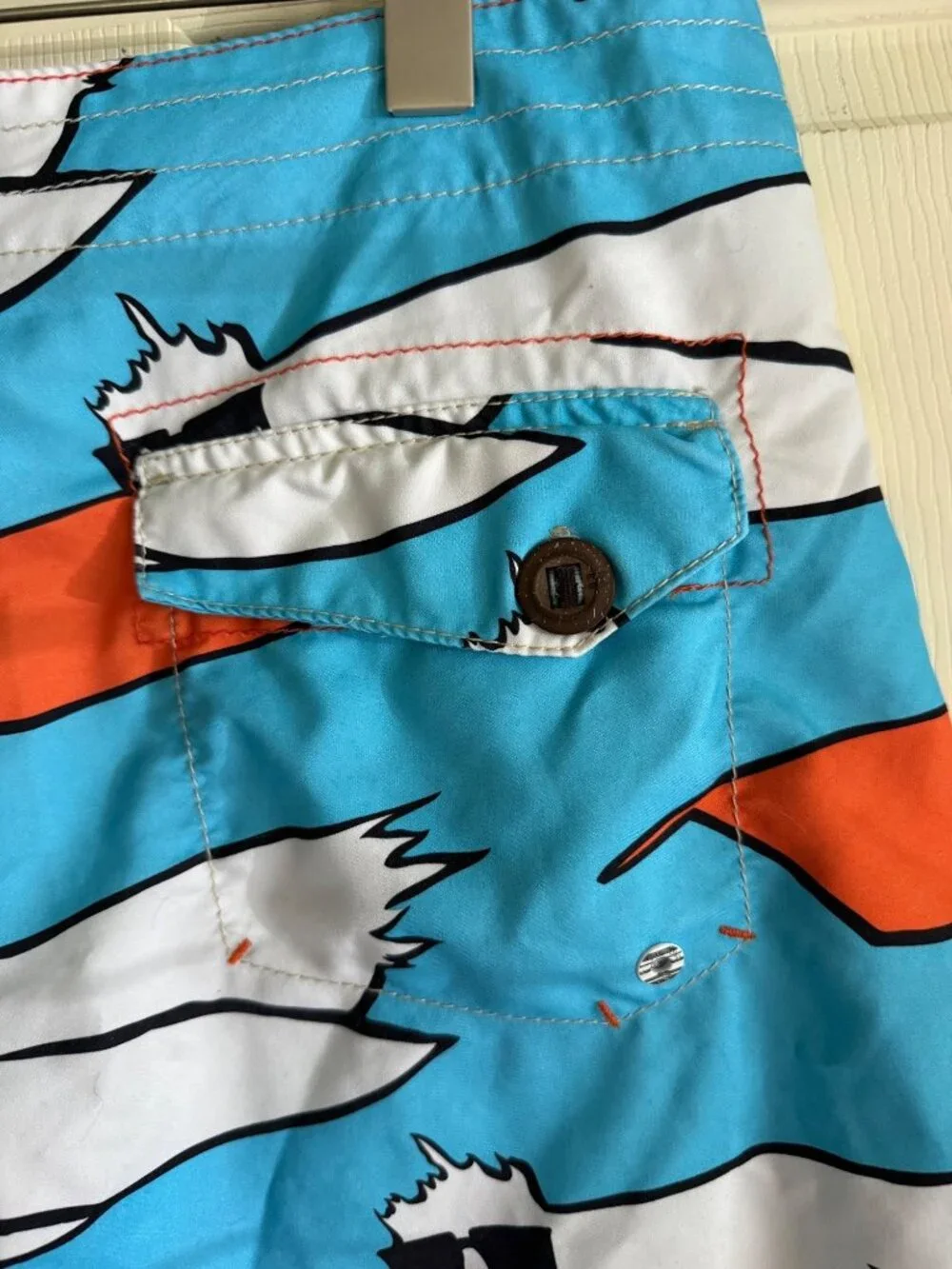 size 34 rare Billabong Andy Davis Board Shorts Mens Beach Swim Trunks pelican bi